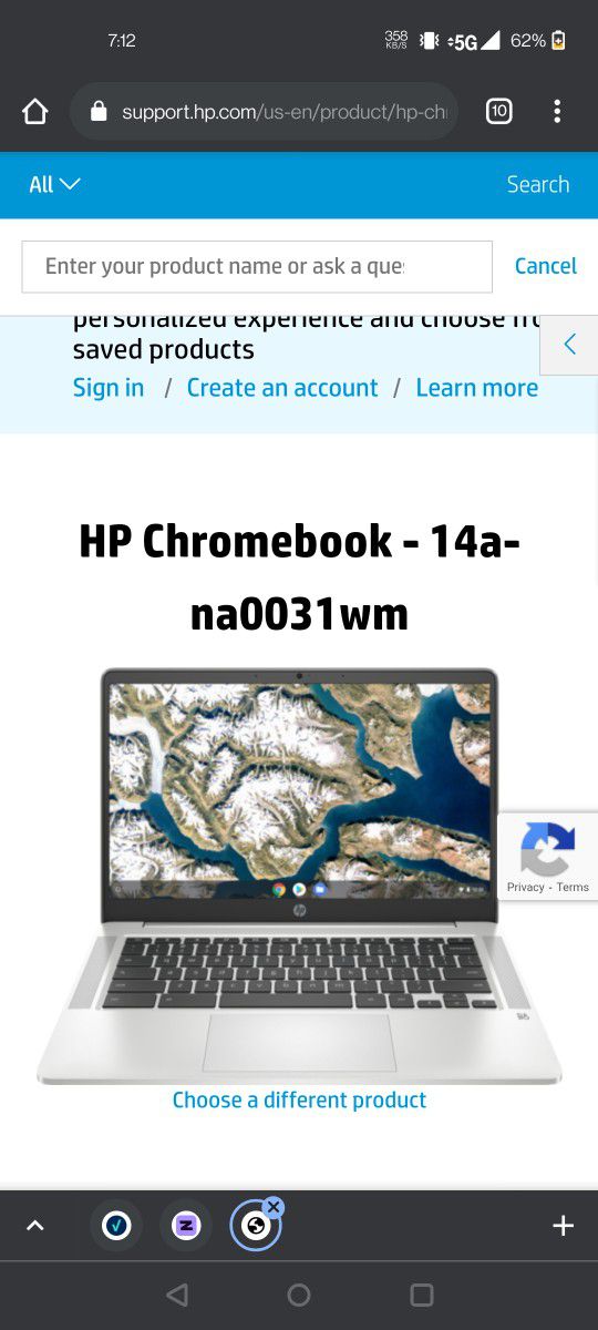 Brand New HP Chromebook With Charger 