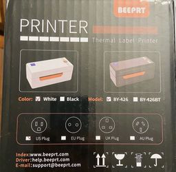 BEEPRT Thermal Label Printer BY-426 With ONLY USB Connection NO BLUETOOTH Thumbnail