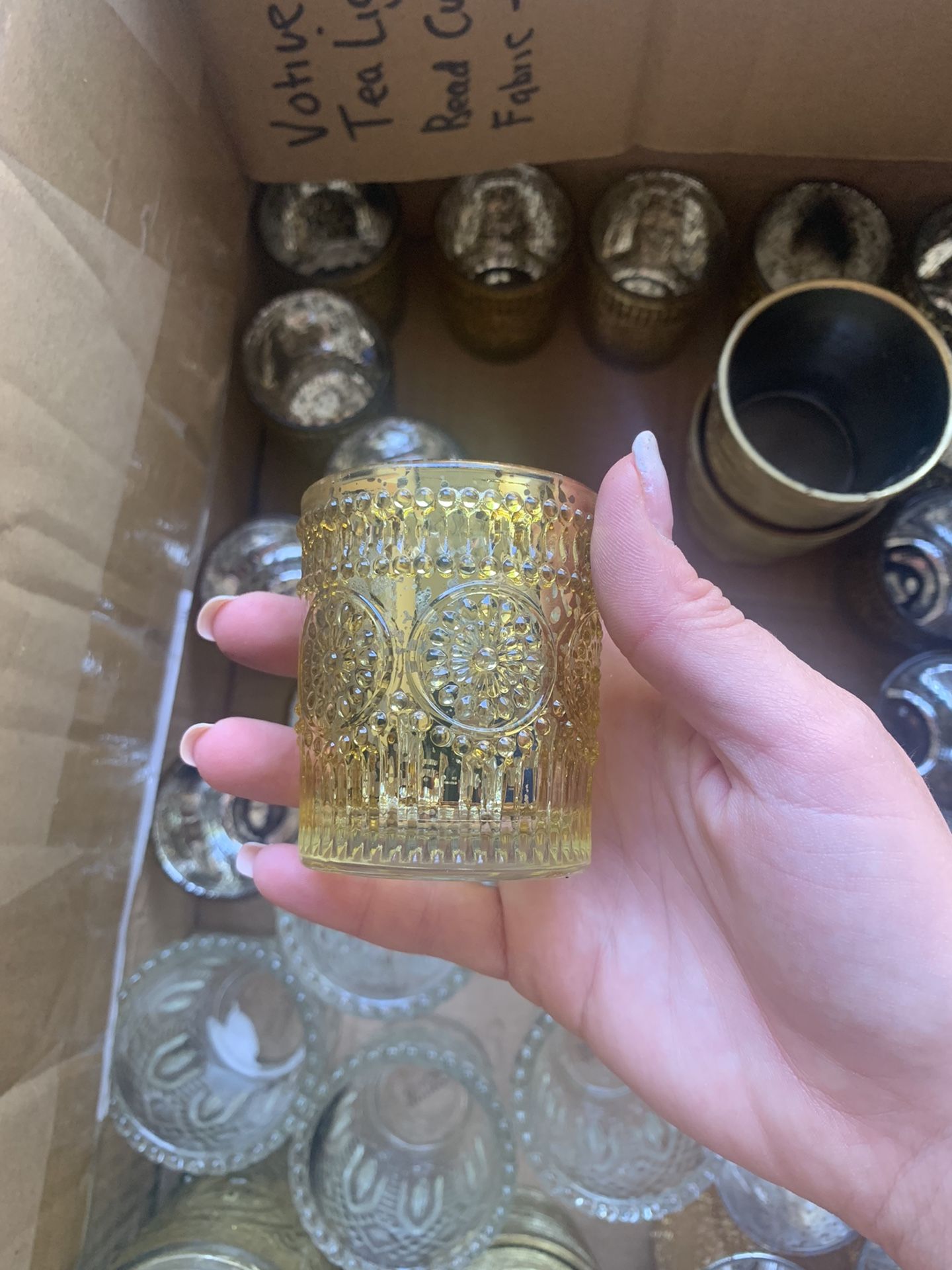 Box of Votive/ Tea light holders
