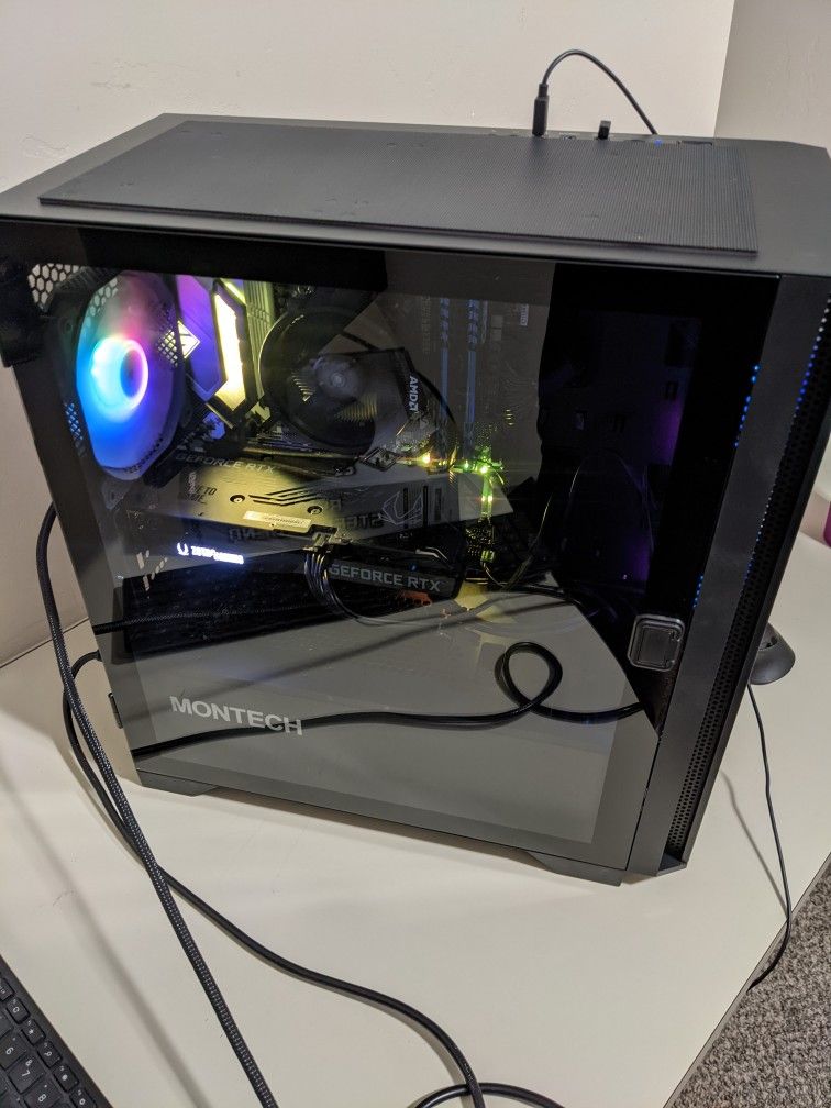 Gaming pc Nvidia RTX 3060 ti Ryzen 5 3600 16GB RAM WD Black sn750