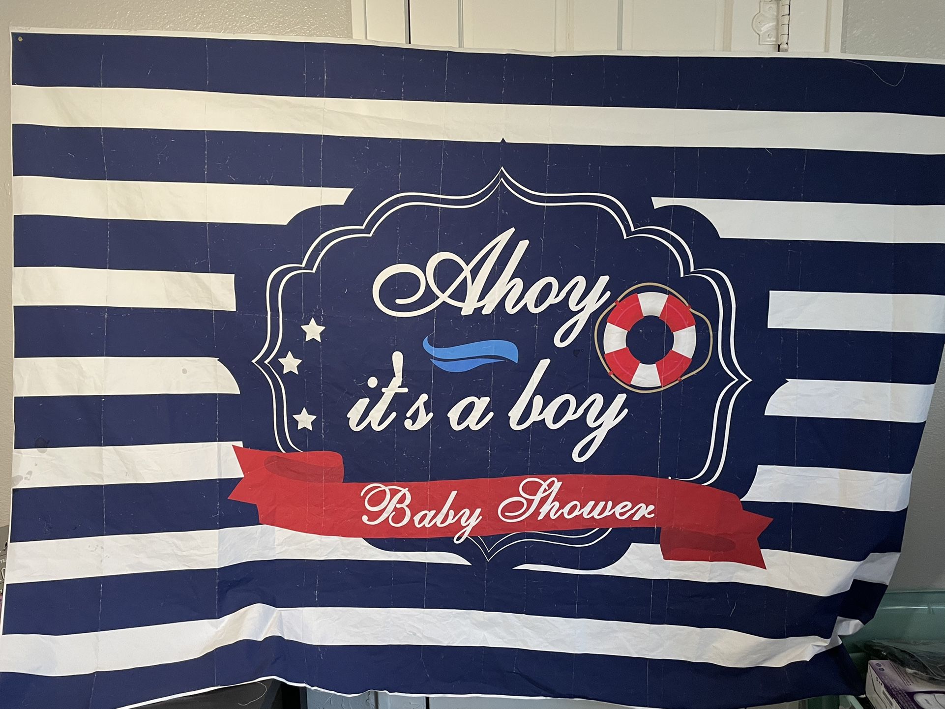 AHOY ITS A BOY BACKGROUND