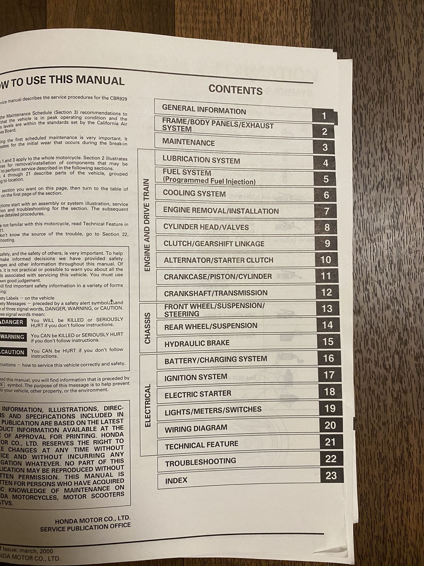 Honda Factory Service and Repair Manual