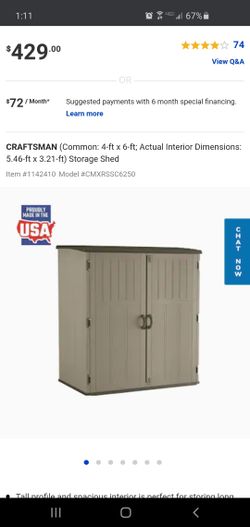 Craftsman Storage Shed