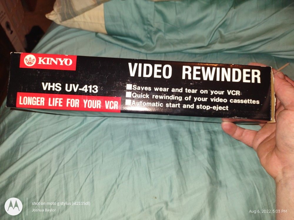 Kinyo Brand New In Box : Vhs Video Rewinder
