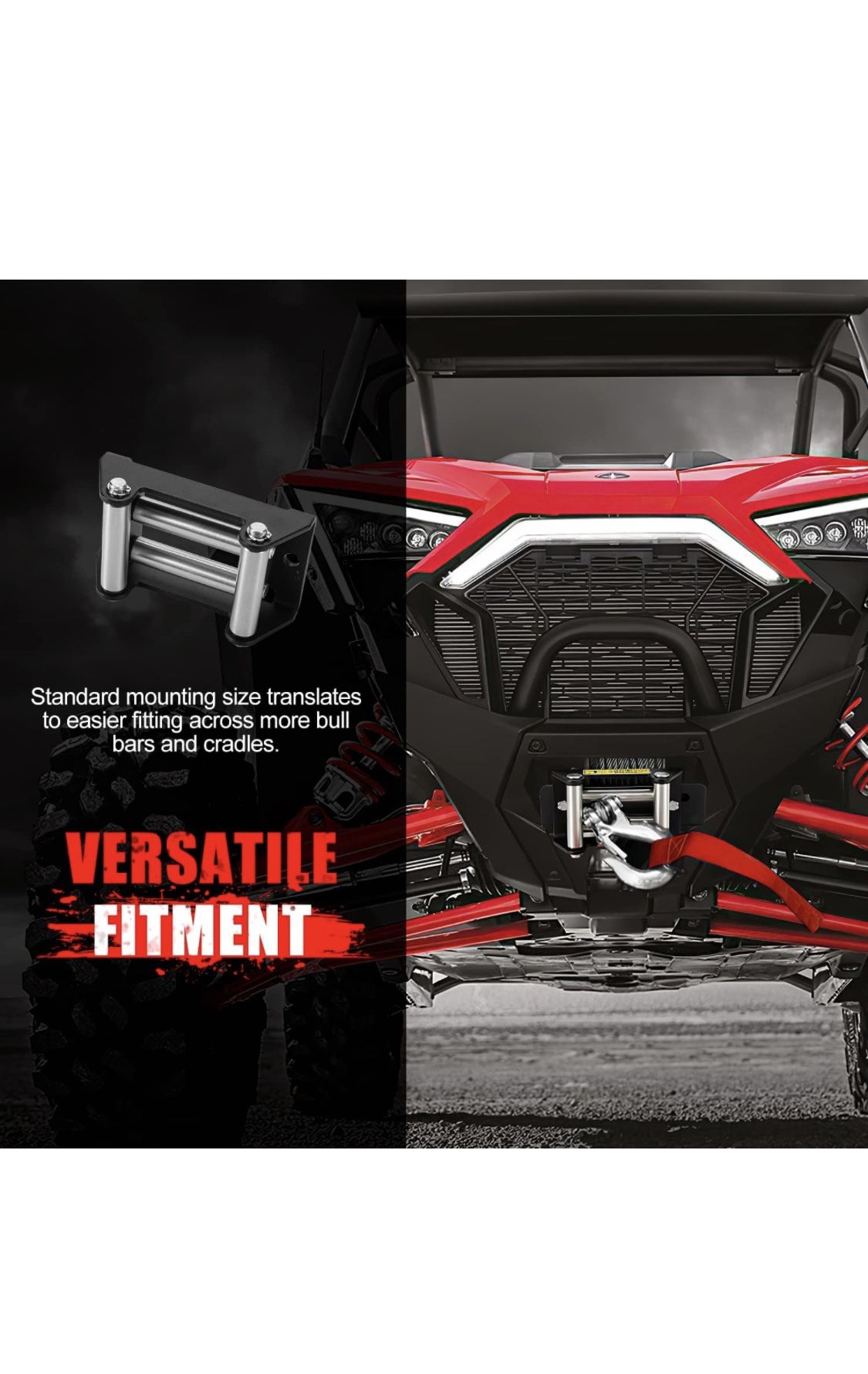 FIERYRED 12V 4500LBS Electric Steel Cable ATV Winch Kits for Towing ATV/UTV Off Road Trailer with Wireless Mounting Bracket