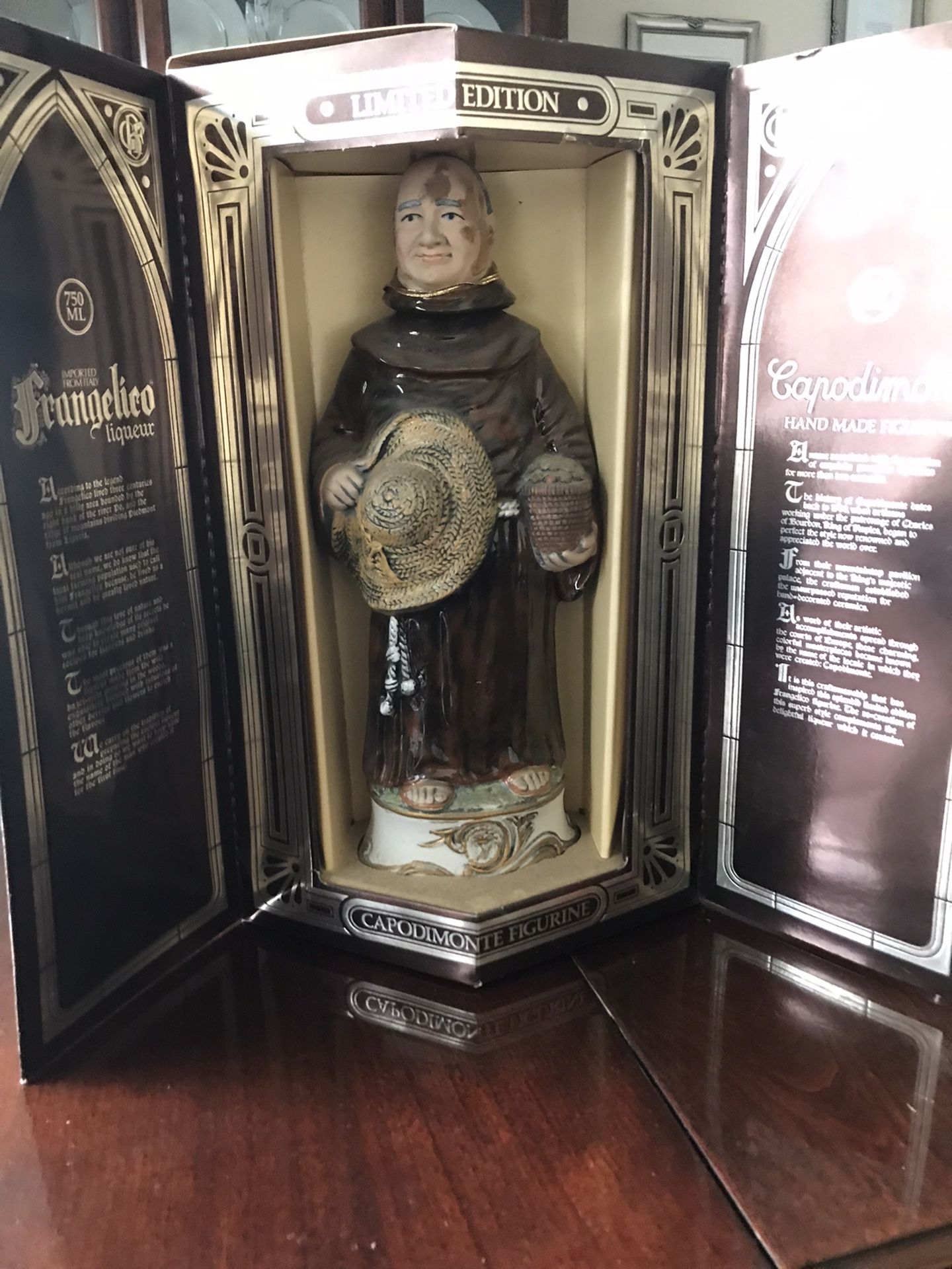 Vintage Capodimonte *LIMITED *Frangelico "MONK" Liqueur Bottle