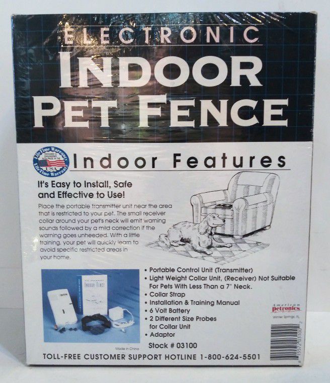 Electronic Indoor Pet Fence Train Restrict Your Dog Pet Supplies Made in USA