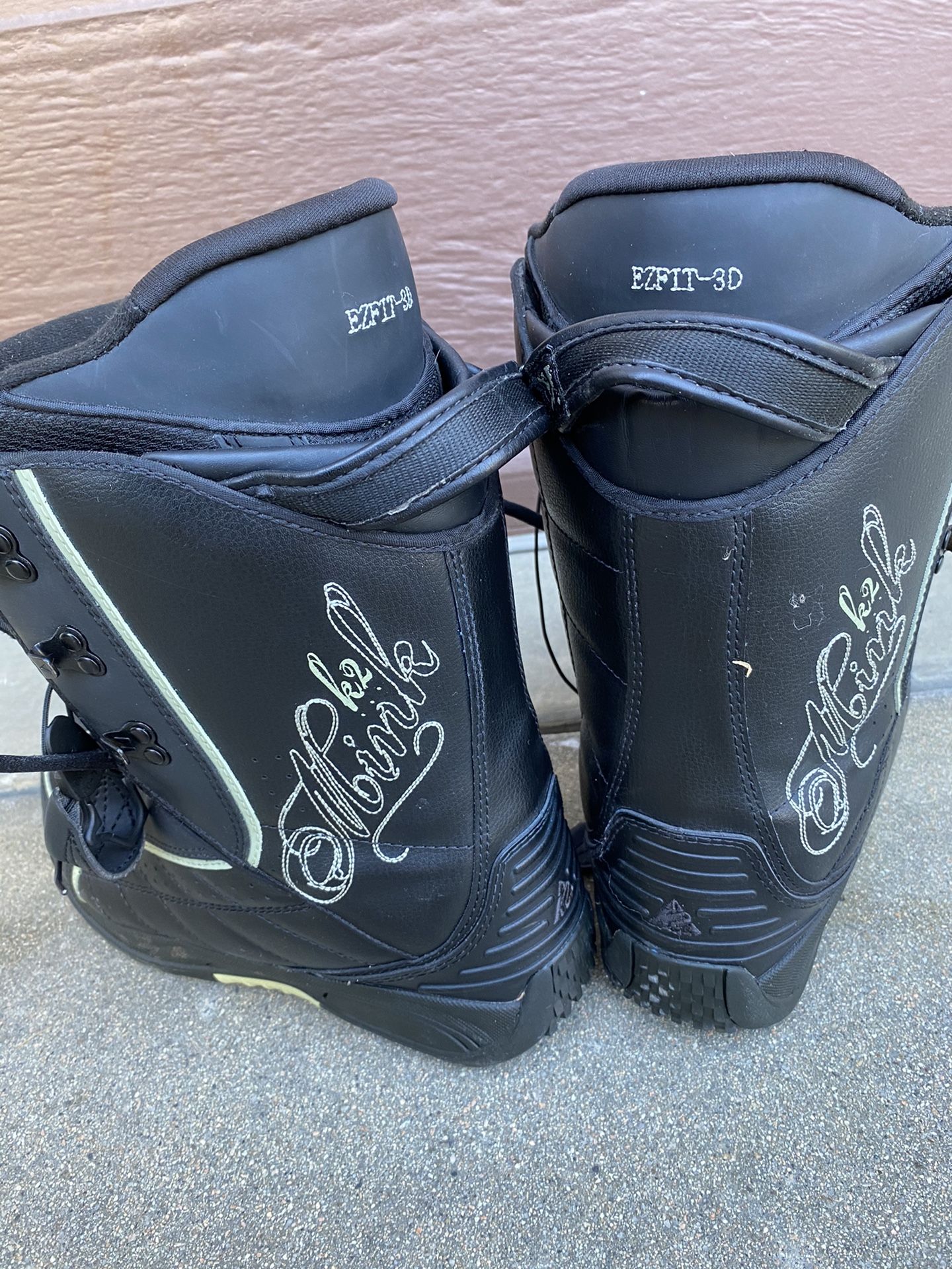 Burton Snowboard And Travel Bag And Boots