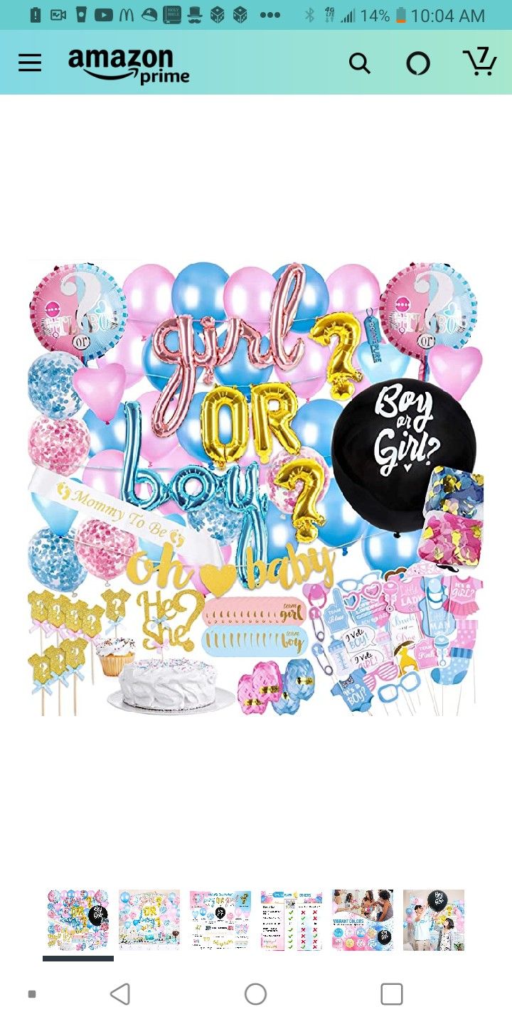 GENDER REVEAL PARTY DECOR