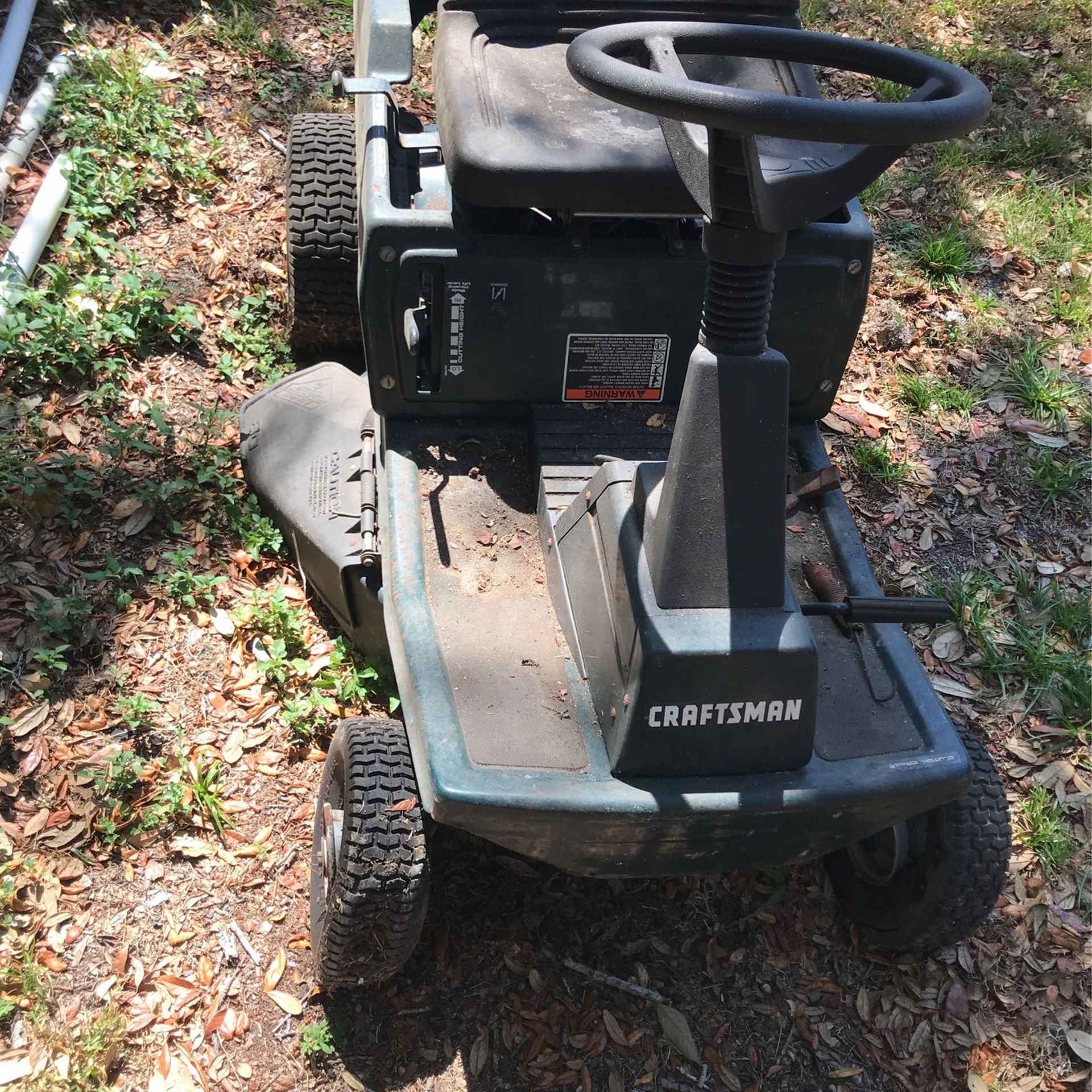 Craftsman Riding Lawnmower For Parts