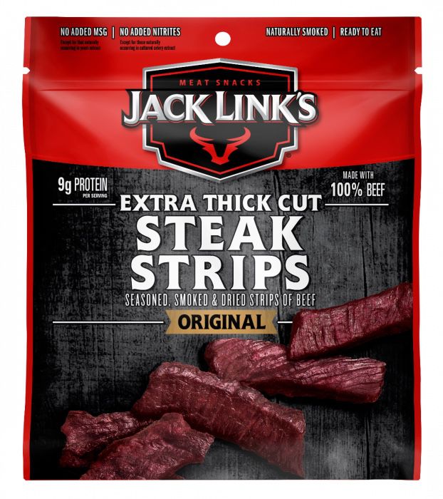 Box Of 8 Jack Link  Extra Thick Cut Steak Strip
