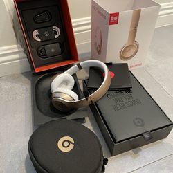 Beats By Dre Solo 3 Wireless Headphones Gold/white Thumbnail