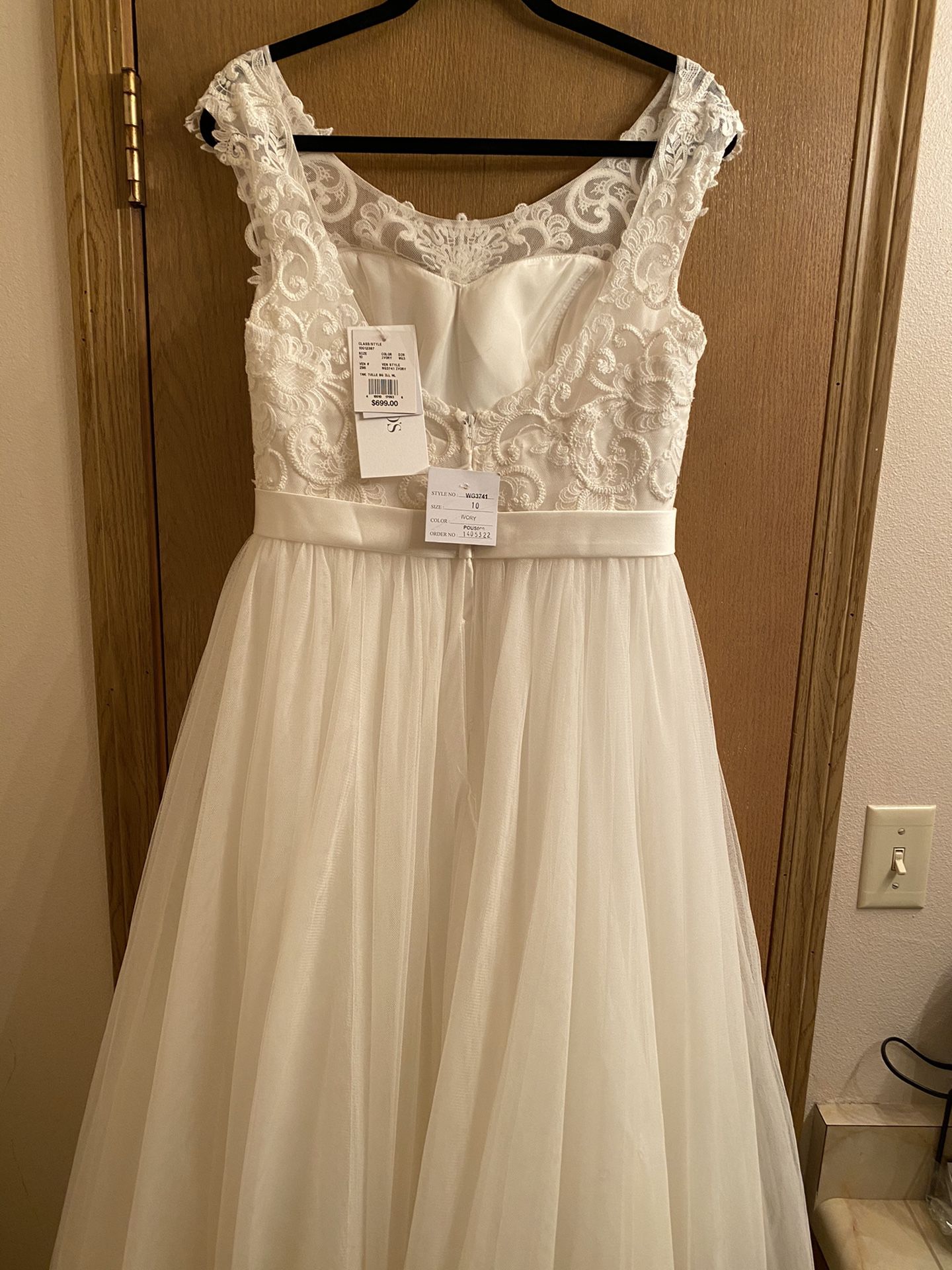 Tulle Wedding Dress, David’s Bridal Collection