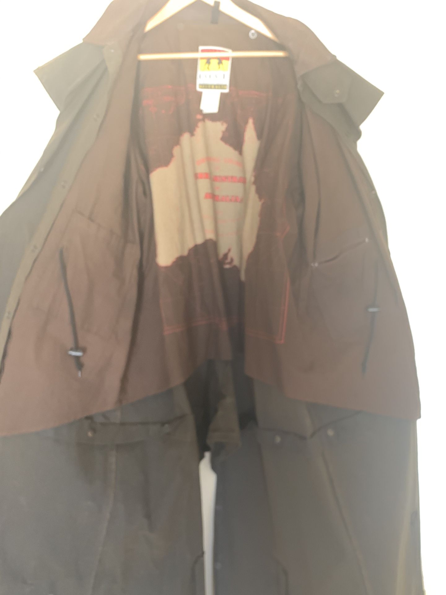 Kakadu Traders Oilskin Drovers Duster Coat XL