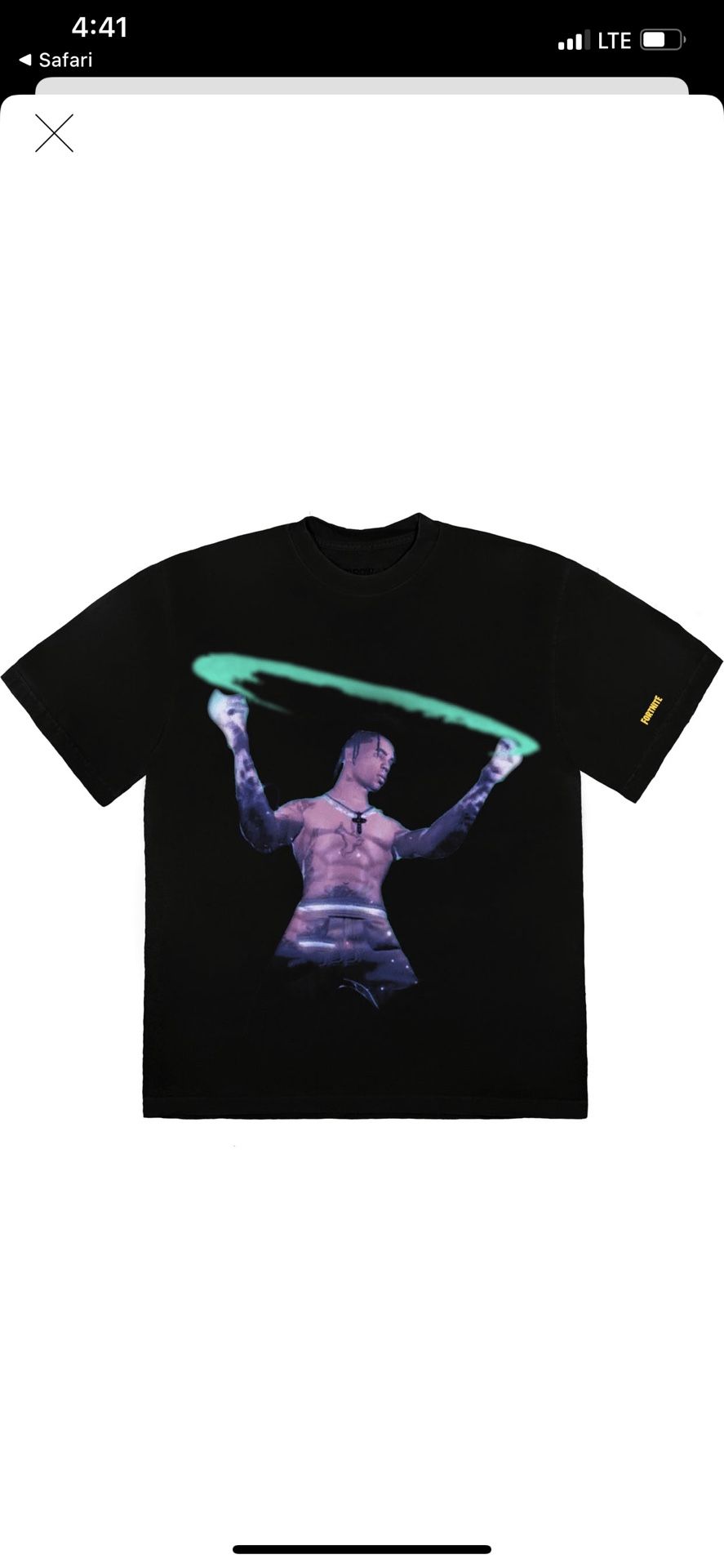Travis Scott X FORTNITE STARGAZING BRAND NEW NEVER WORN