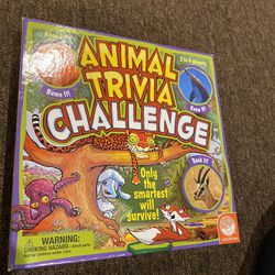 Like NEW ! Animal Trivia Challenge Boardgame Game by MindWare  Thumbnail