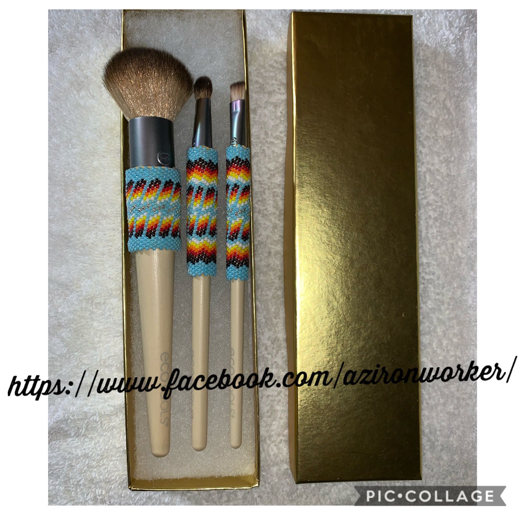 Native American Beaded Makeup Brush 3