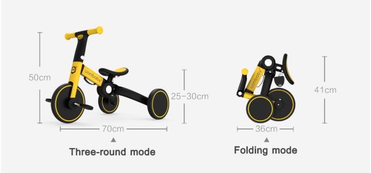4 in 1 Children bicycle tricycle flodable scooter , kids walker