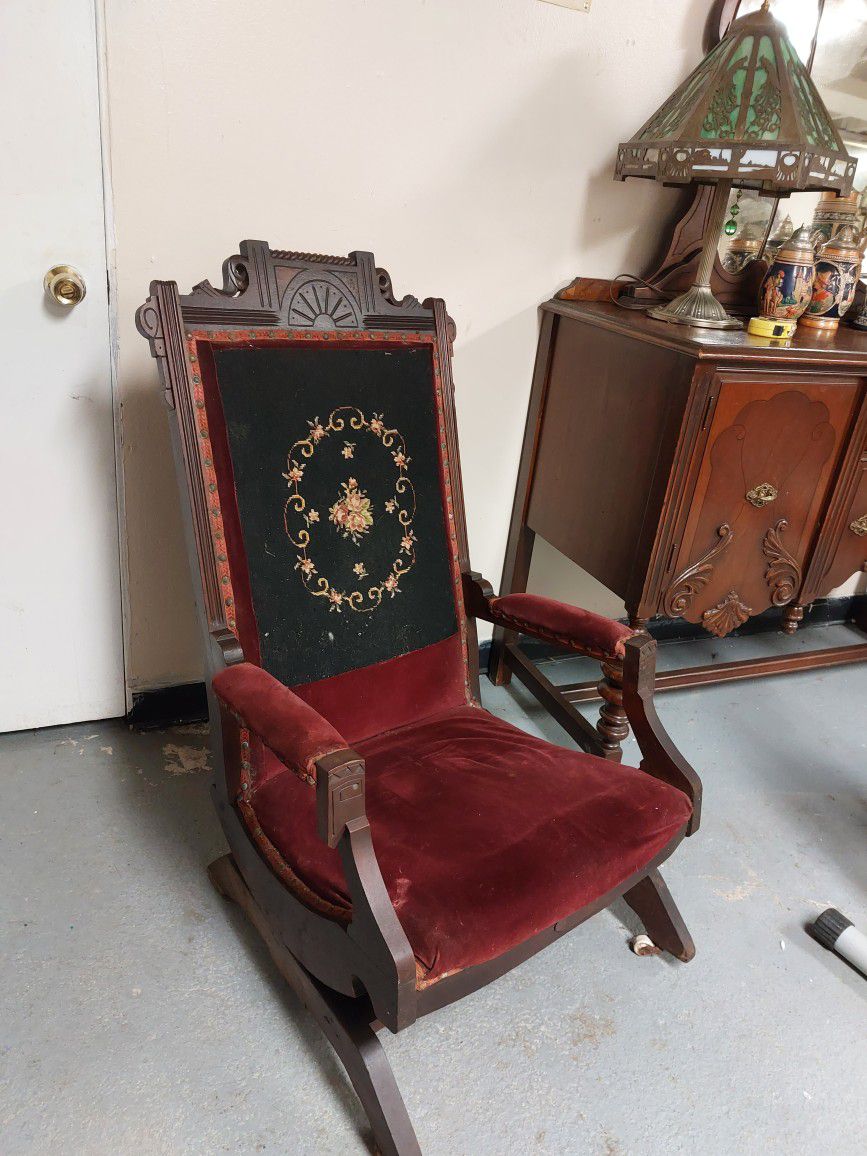 Antique Eastlake Rocking Chair 