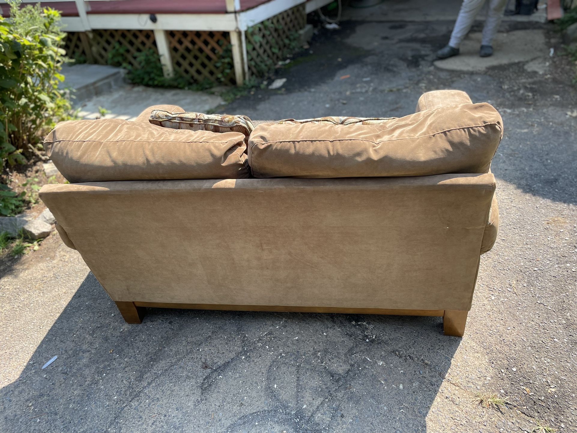 FREE DELIVERY- Brown Sofa - price negotiable
