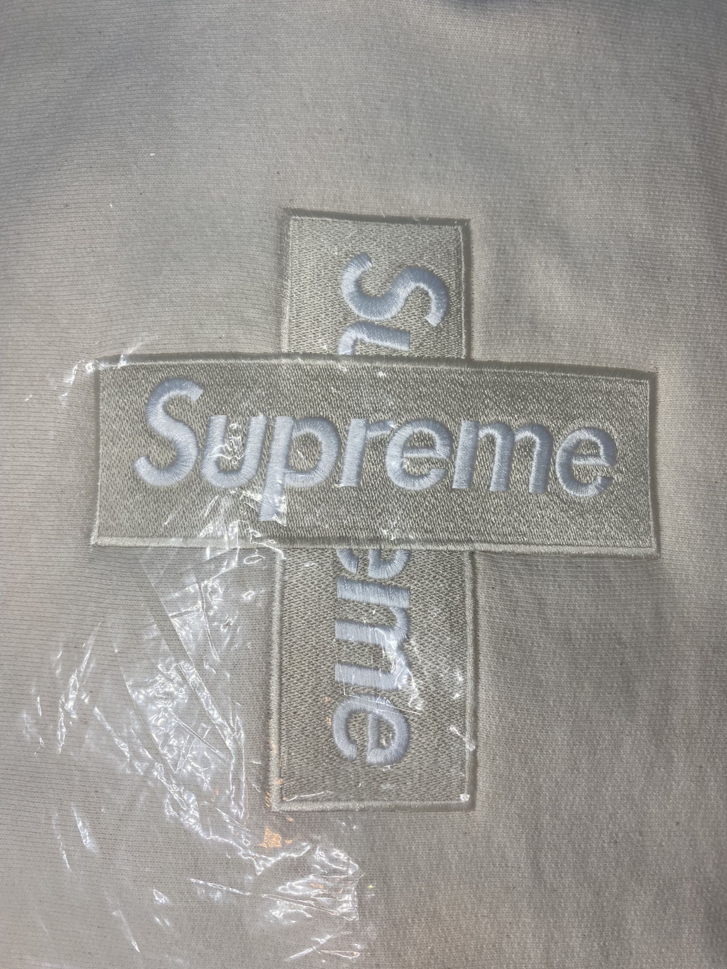 Supreme Cross Box Logo Hooded Sweatshirt Size Medium