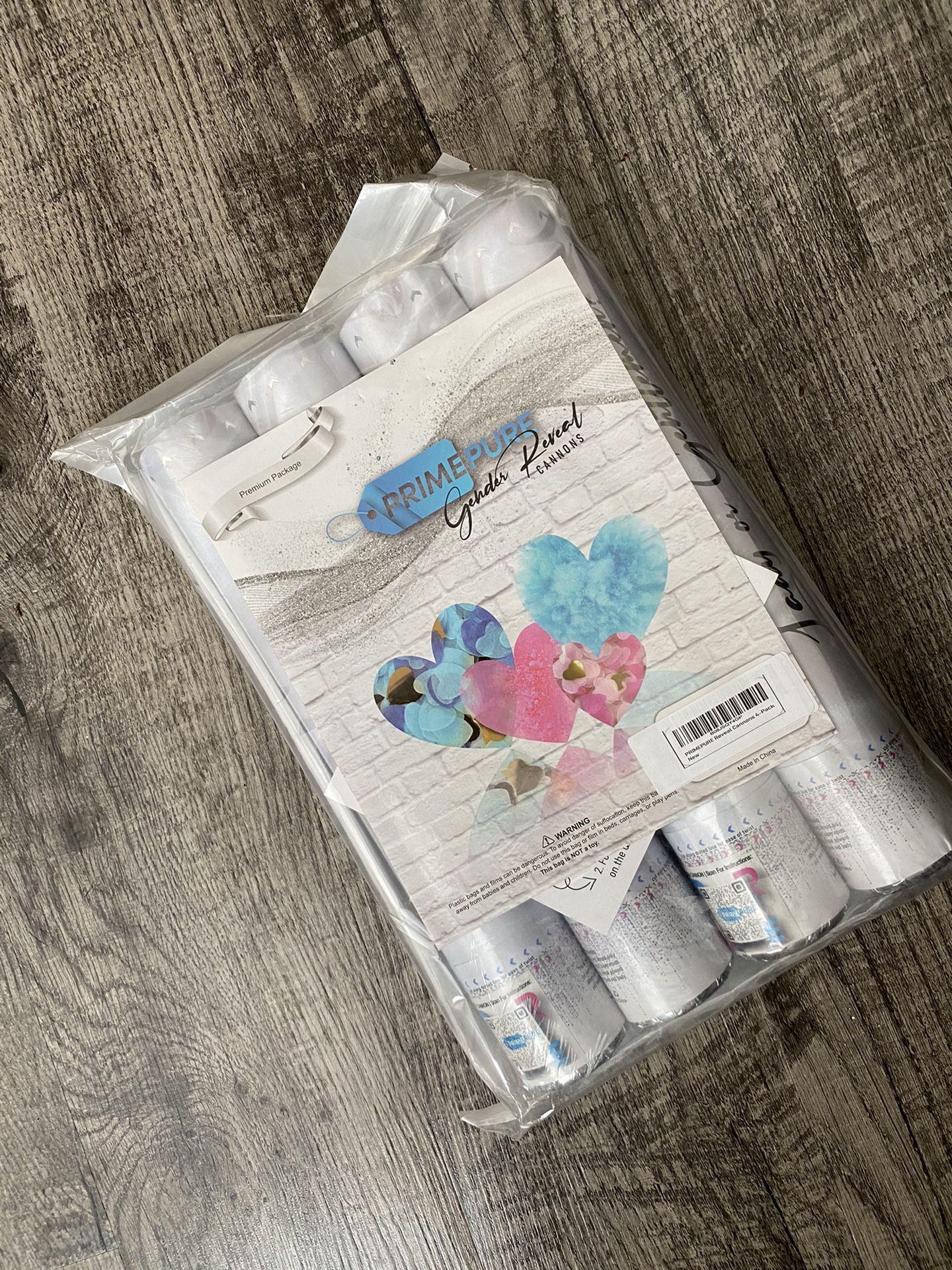4 Gender Reveal Confetti Cannon’s - Baby Blue