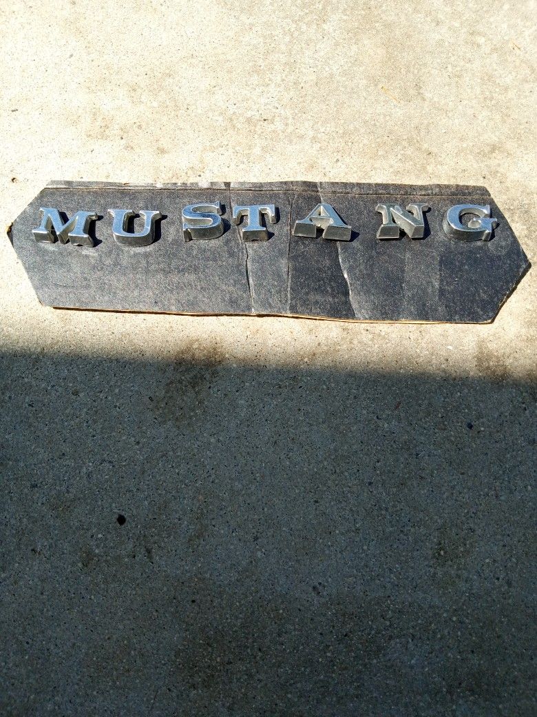 Metal Letters For 1964-65etc Mustang