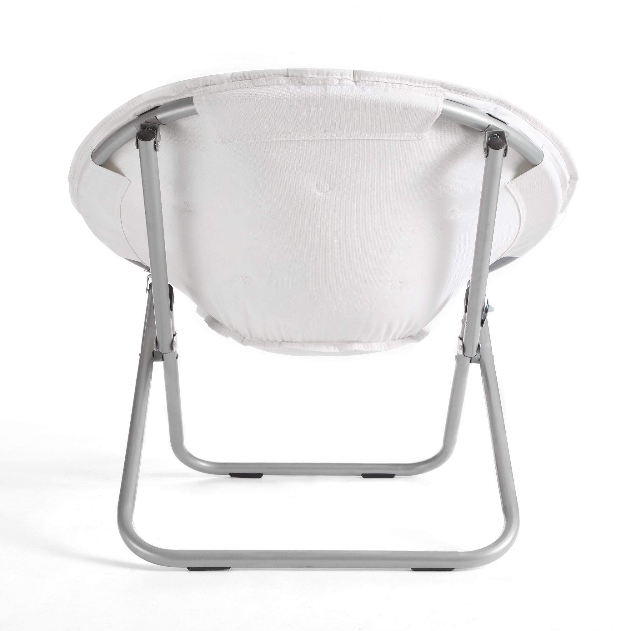 Mainstays Large Super Soft Microsuede 30" Saucer Chair, White