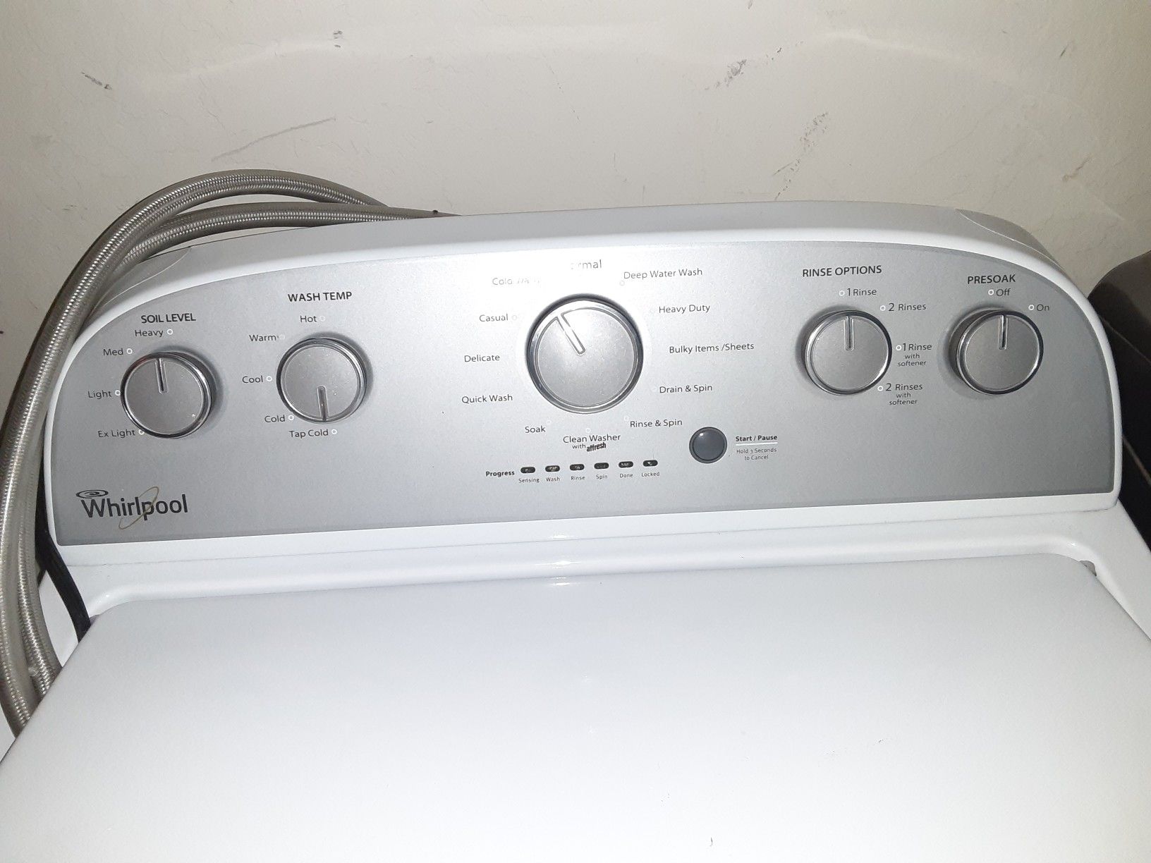 Whirlpool gold washer model wtw5000dw1 and samsung dryer model
