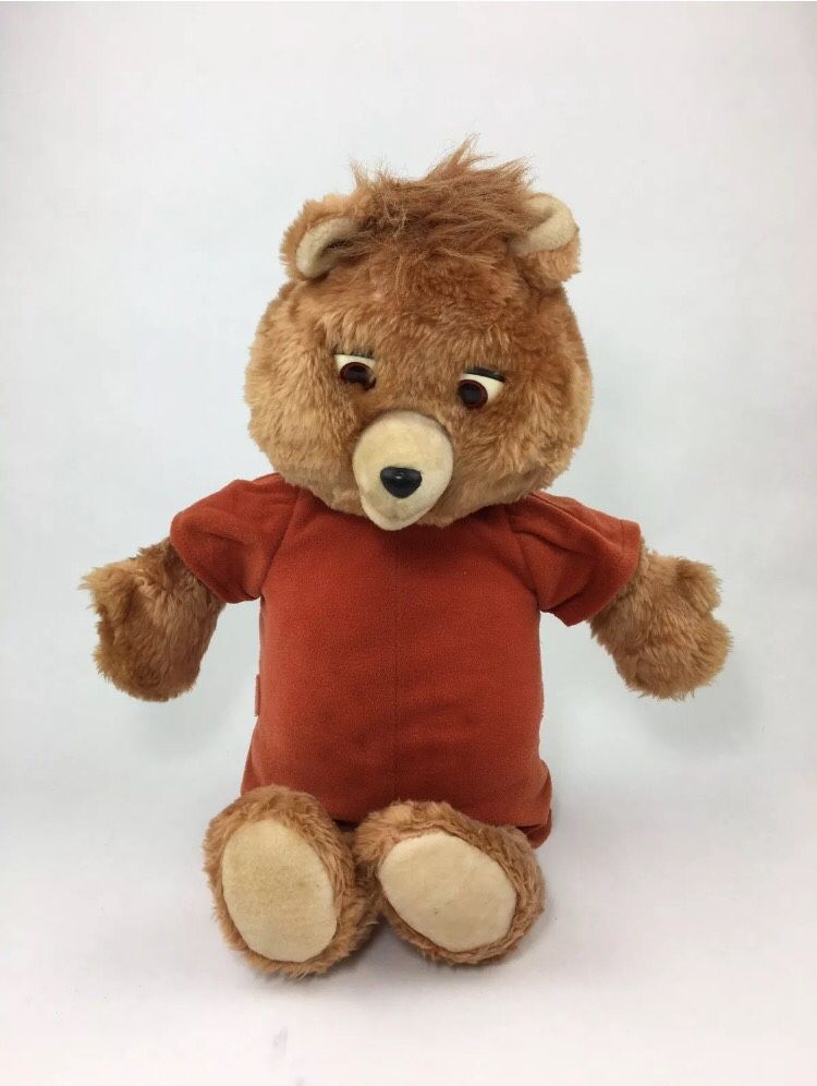Vintage Retired 1984-1985 TEDDY RUXPIN Talking Toy Bear With Tape (The Airship) Works DS USA Sound Works