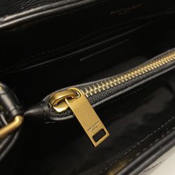 YSL Yves Saint Laurent Lou Lou bag black with gold hardware 23x17x9cm 494699 Thumbnail