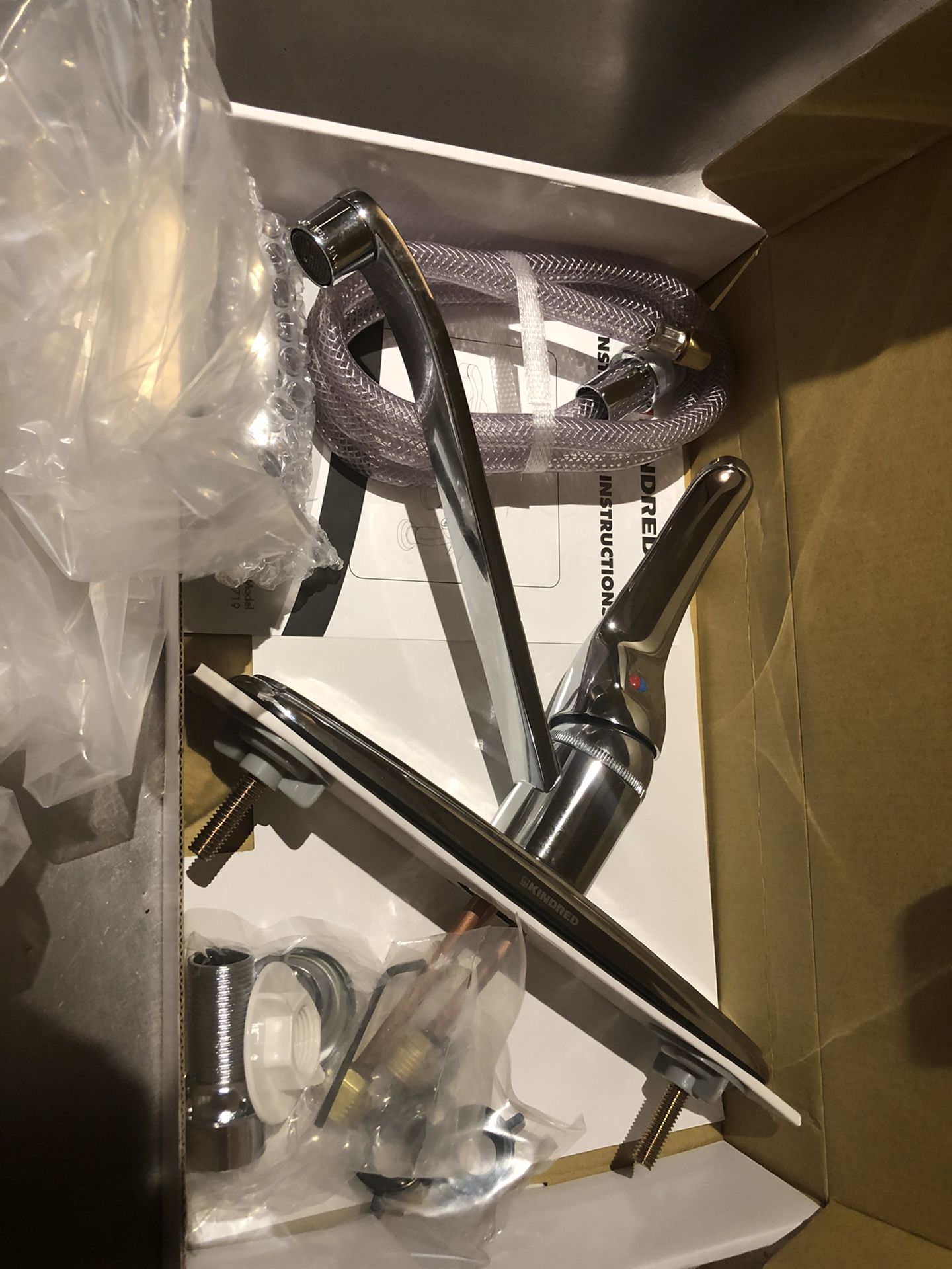Kitchen sink and new faucet
