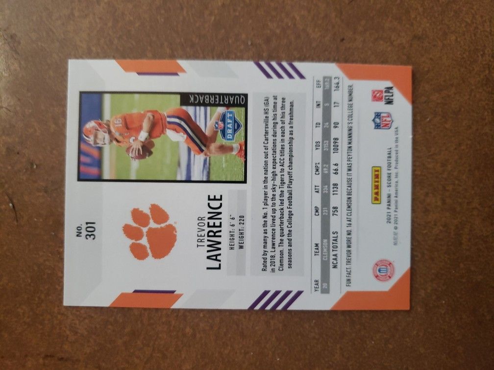 Trevor Lawrence Rookie Card