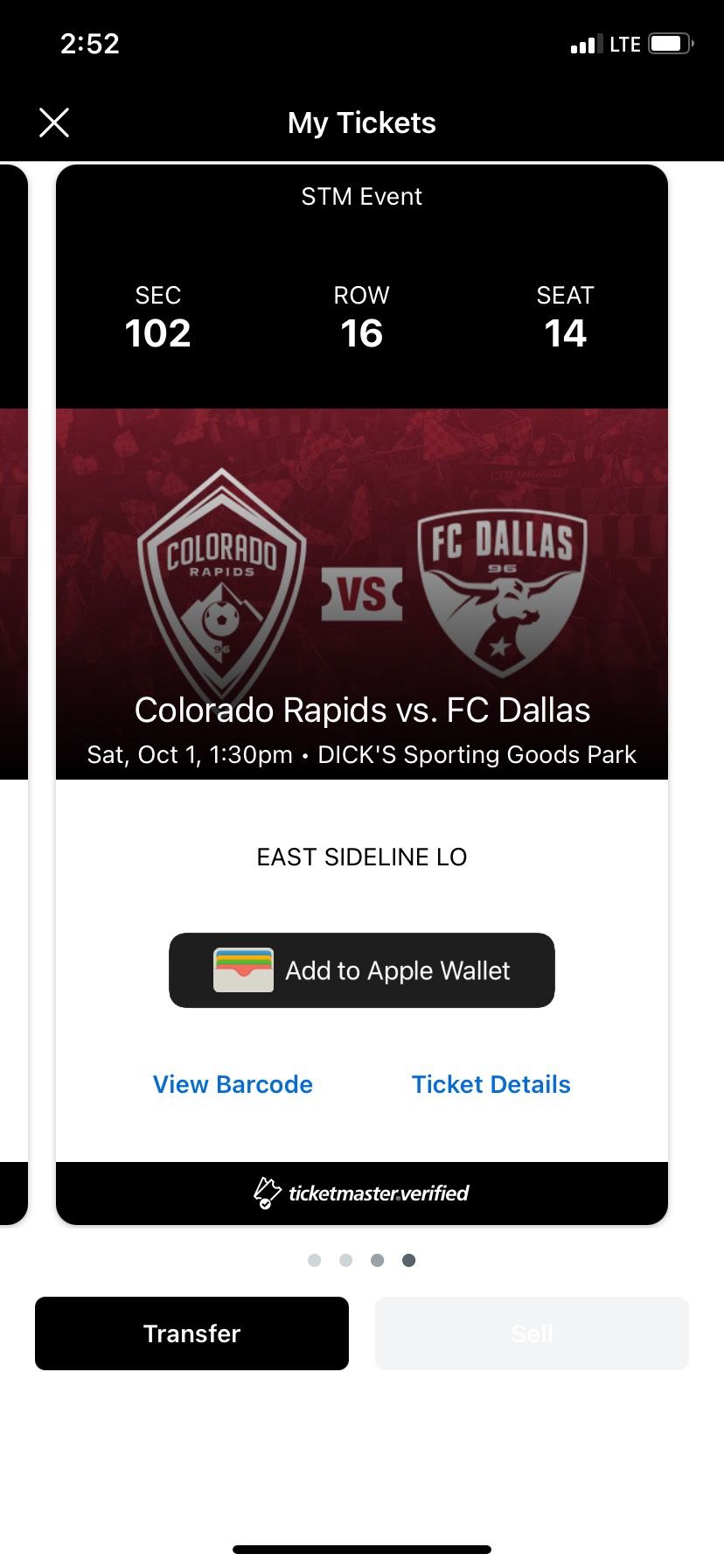 Colorado rapids vs FC Dallas 10/1 @ 1pm