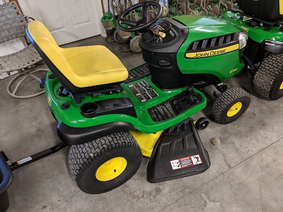 Brand new John Deere E130 22-HP V-twin Side By Side Hydrostatic 42-in Riding Lawn Mower with Mulching Capability (Kit Sold Separately)