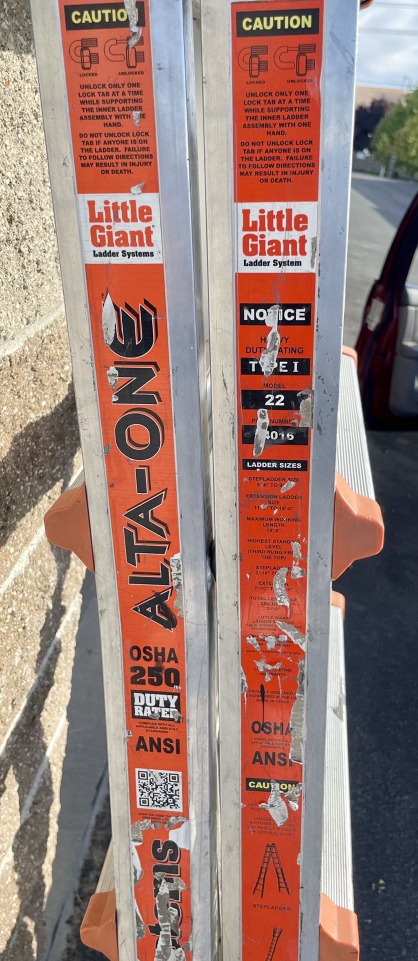 22’ Little Giant Alta-One Extension Ladder