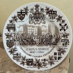 Antique Canadian Collector Plate  Thumbnail