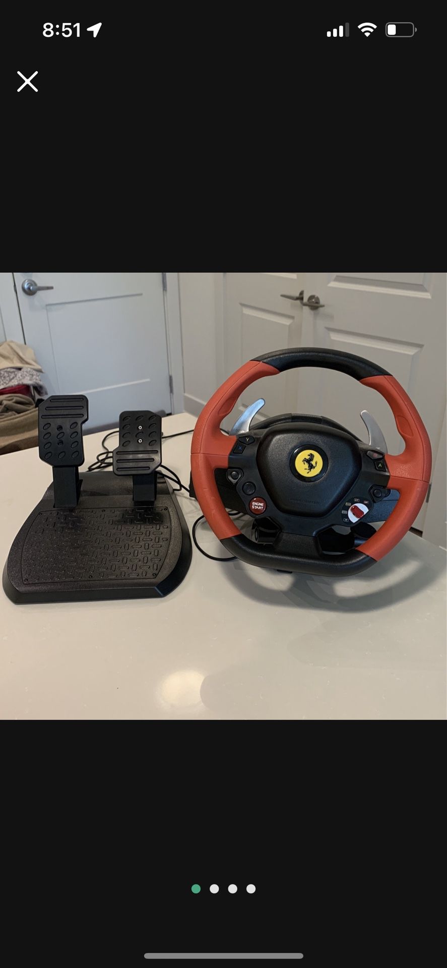 Thrustmaster Ferrari 458 Spider Racing Wheel For Xbox 