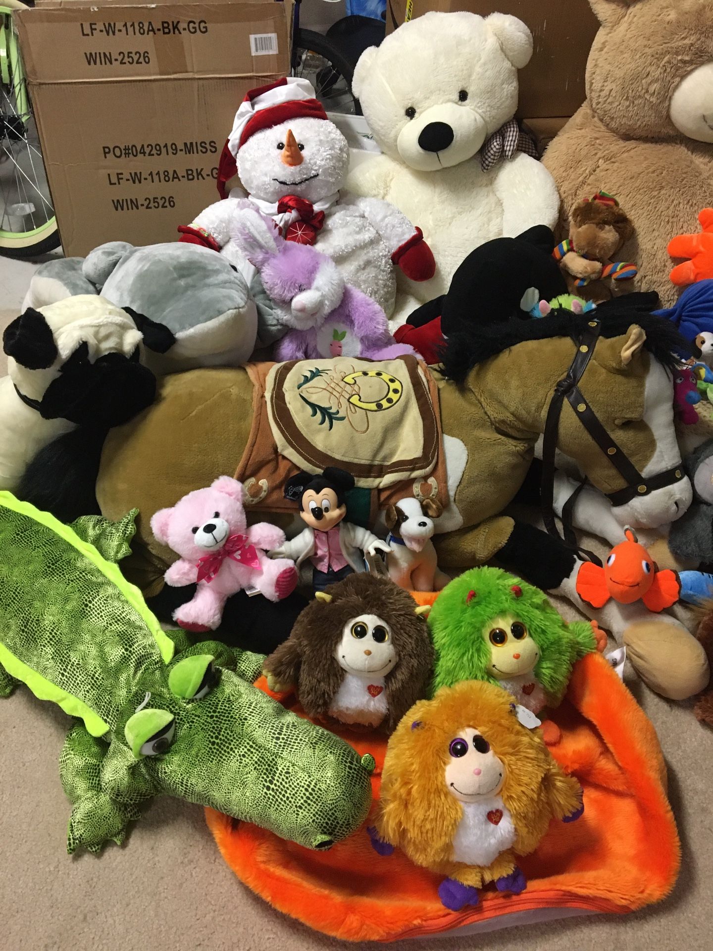Giant stuffed animals
