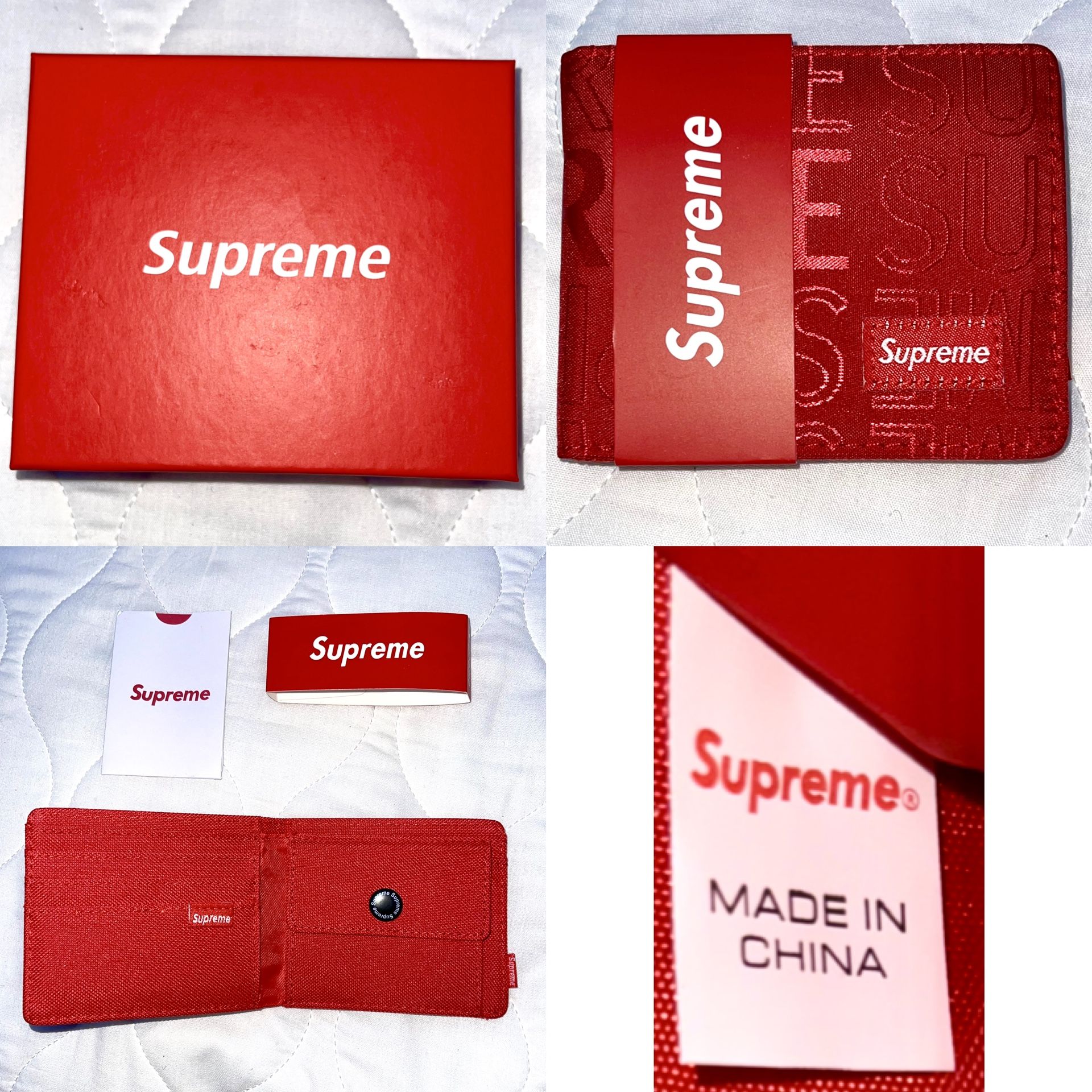 Supreme Slender Wallet Red *MAKE OFFERS*