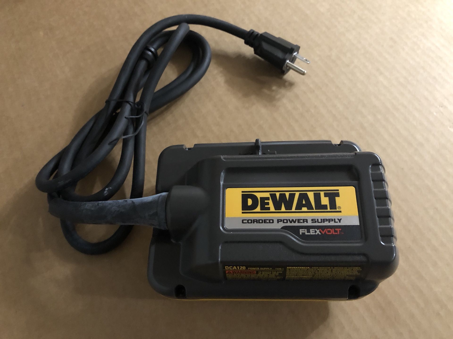 DEWALT DCA120 FLEXVOLT 120V Corded Power Supply Adaptor