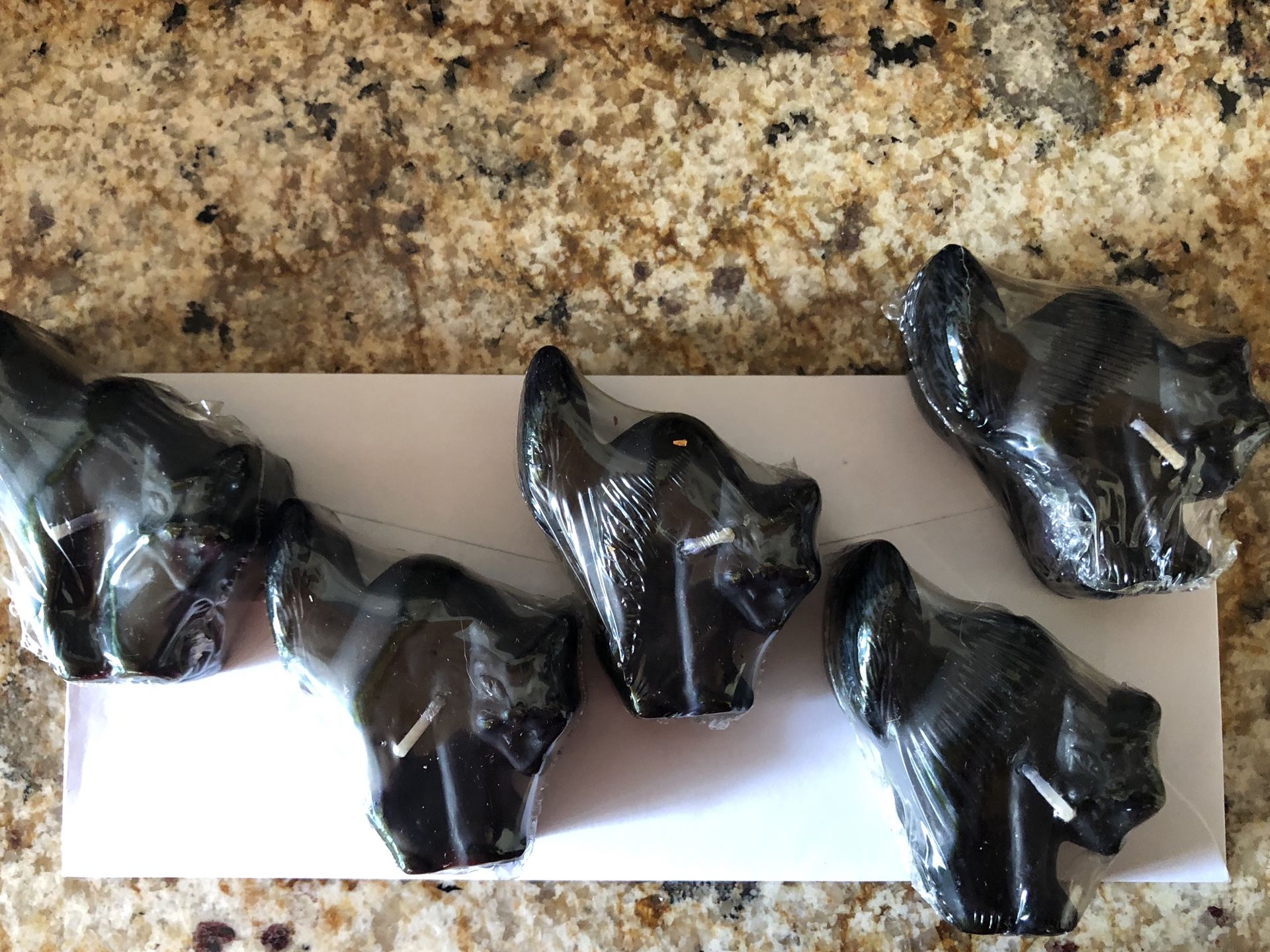 Pottery Barn floating Black cat candles set of 5