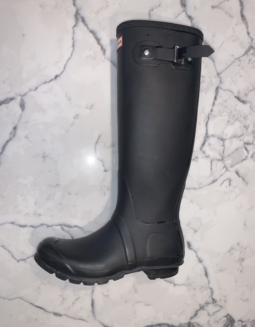 HUNTER Rain Boots matte black