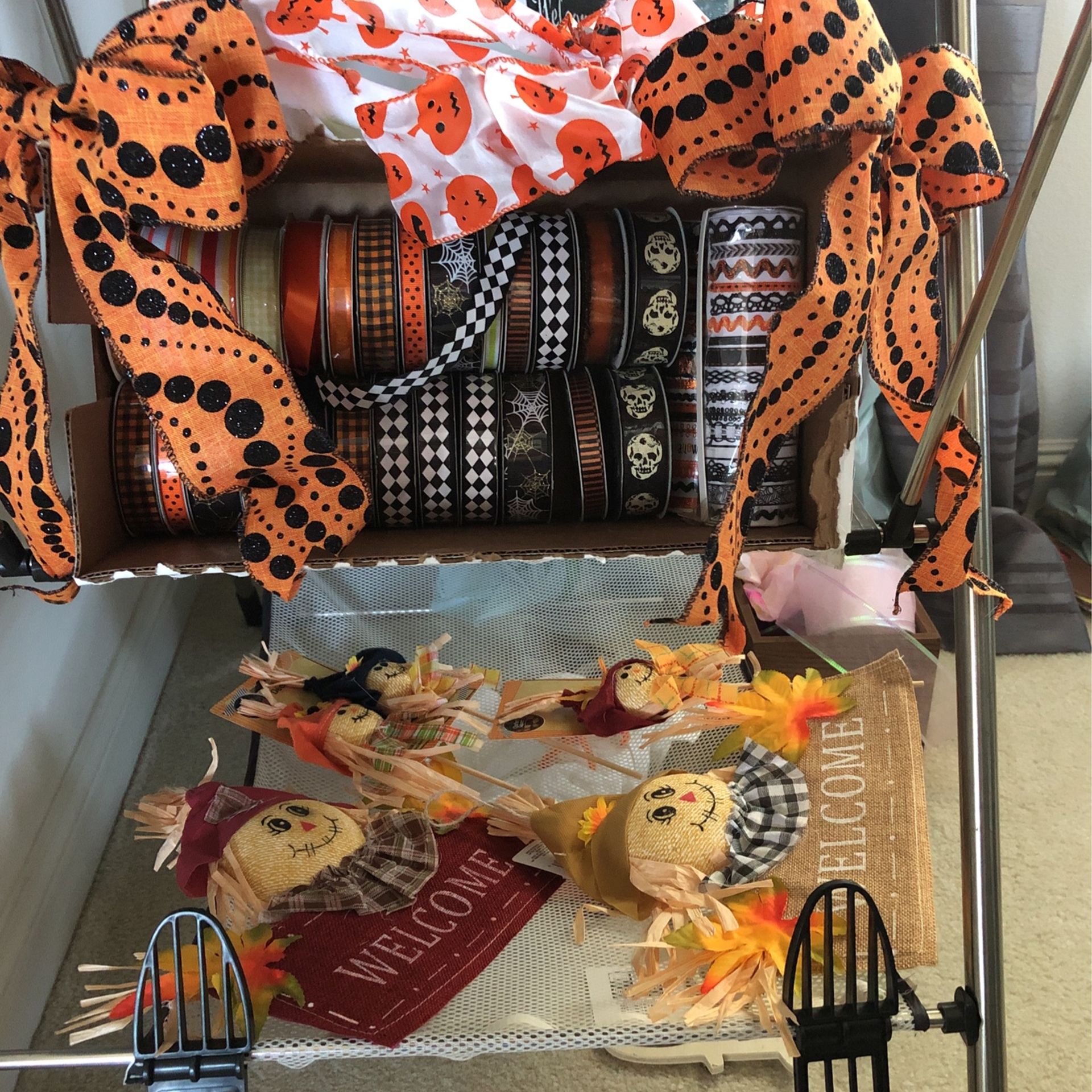 Halloween and Fall Craft decorations, Ribbon and More