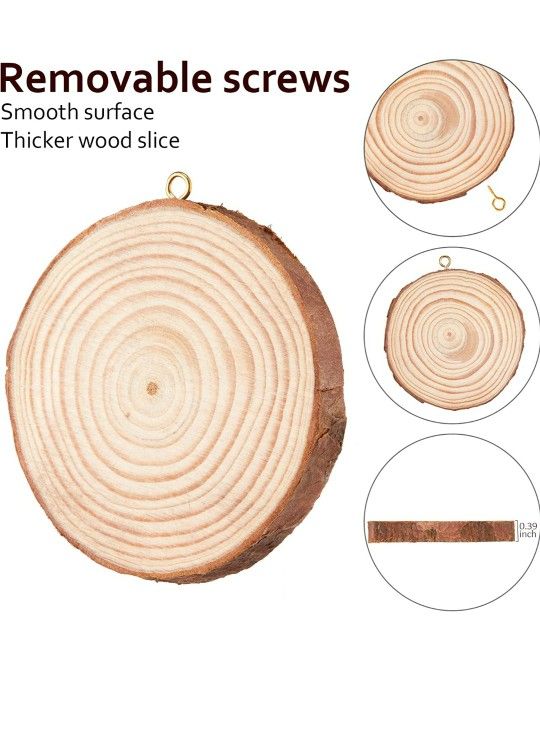 Unfinished Wood Slices