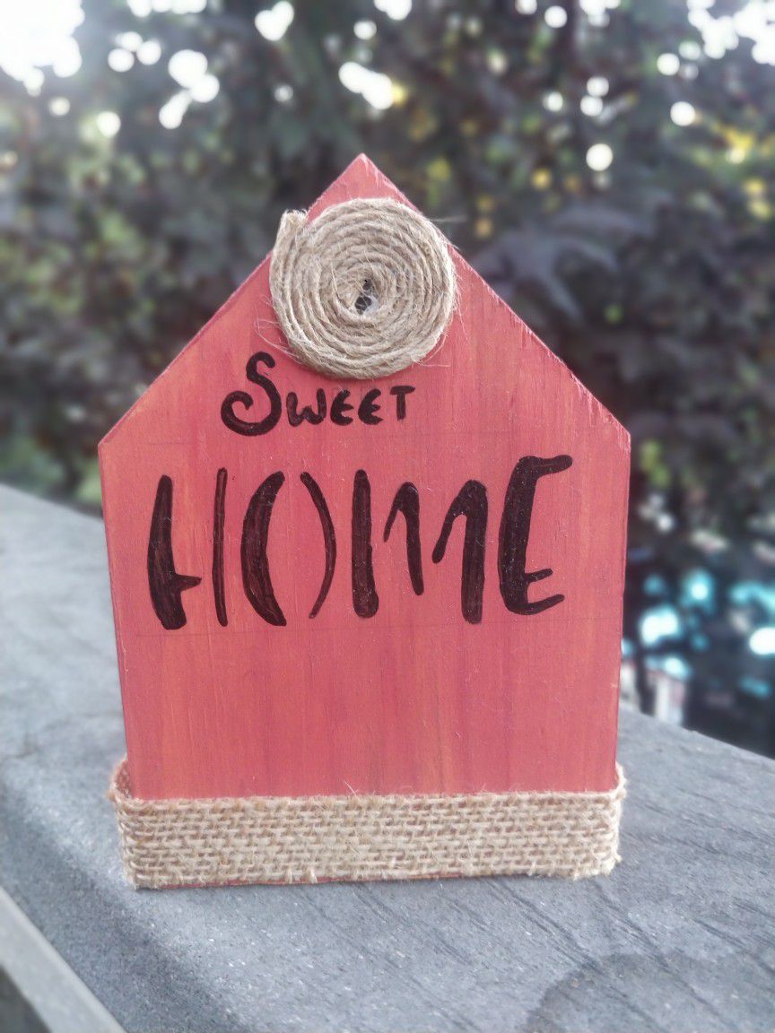 Wood Home Sign Decor