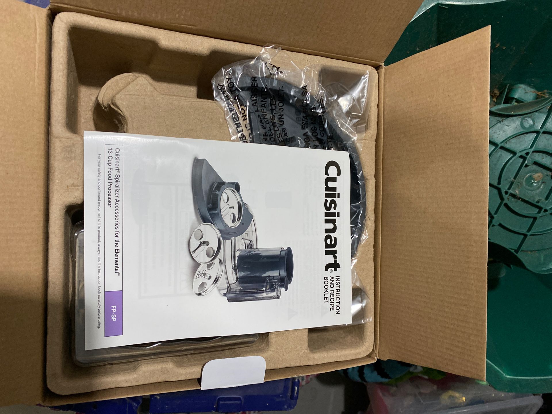 New in Box: Cuisinart Food Processor Spiralizer Set