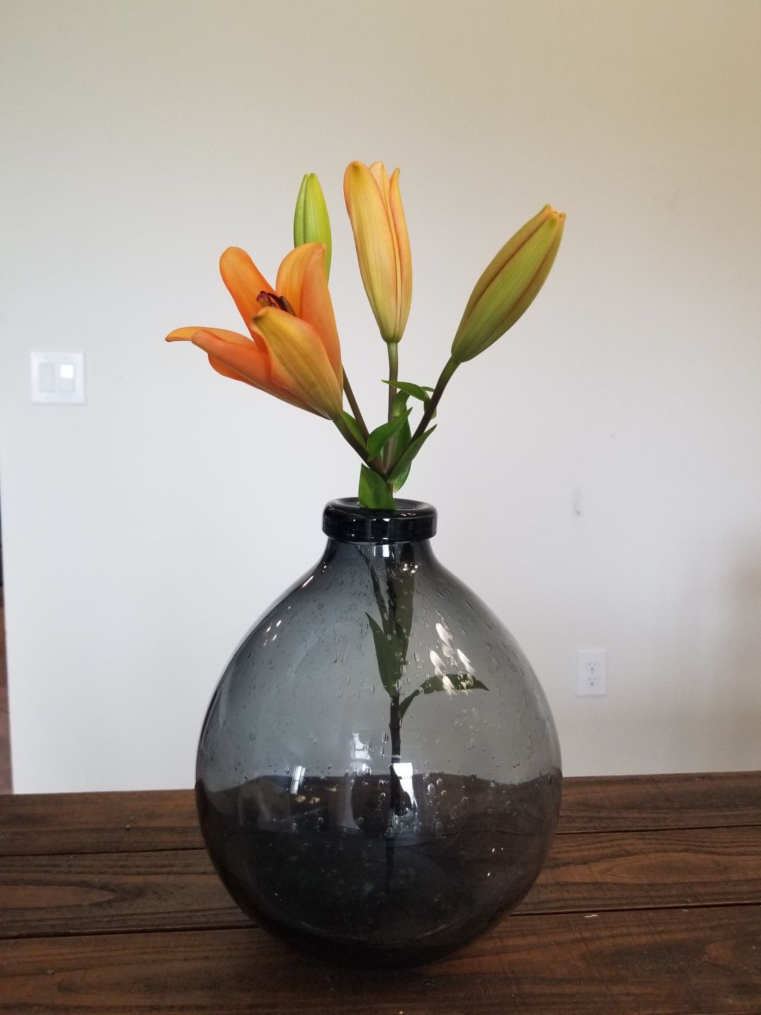 Blue-Gray Flower Vase