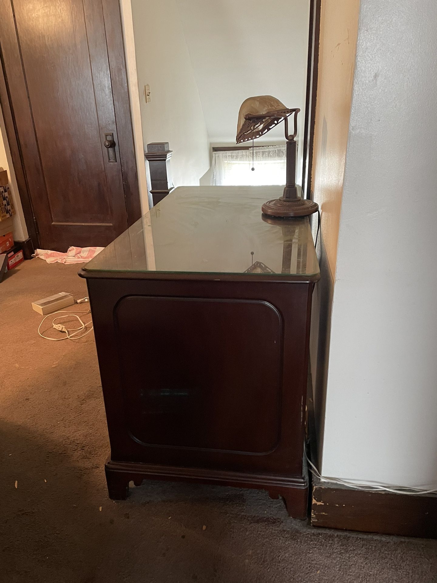Antique Cherry Wood Desk