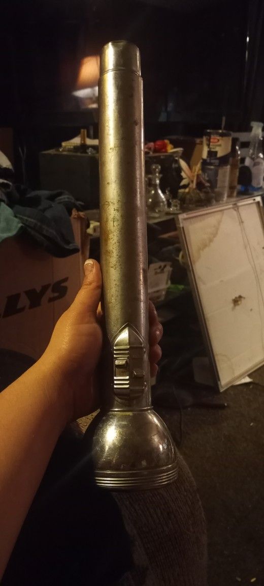 Vintage Police Fireman Flashlight Works